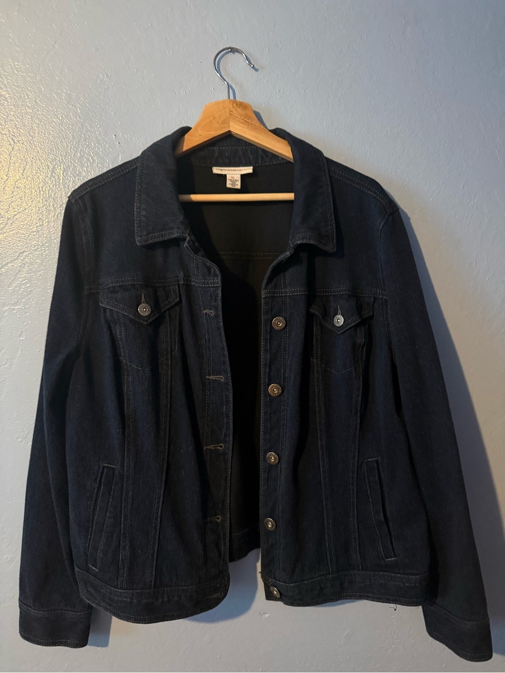 Dark Blue Denim Jacket - Unbranded